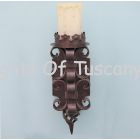 Wrought iron wall sconces hand forged/ Spanish Revival wall sconce