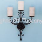 Wrought iron wall sconces hand forged/ Spanish Revival / Spanish colonial wall sconce 