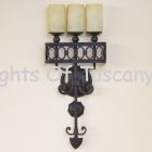 Spanish Revival / Spanish colonial wall wrought iron mediterranean sconce