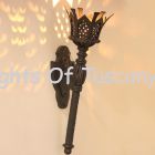Gothic wall torch sconce