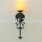 5204-1 Spanish Revival Rustic Iron Wall Sconce