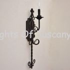 Tuscan wall sconce/wrought iron	
