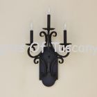 5282-3 Tuscan / Spanish Style Iron 3 Light Wall Sconce Vintage Mediterranean Traditional Rustic