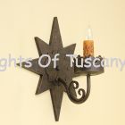 5336-1 Contemporary Star Iron Wall Light