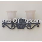 5512-2 Tuscan/Mediterranean Style Wrought Iron Bathroom Vanity Bar Light