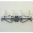 5514-4 Spanish Style Wrought Iron Bathroom Vanity Light