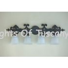 5544-4 Spanish Style Wrought Iron Bathroom Vanity Light
