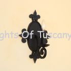 5568-1 Mediterranean Style Wrought Iron Wall Sconce