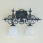 5578-2 Spanish Revival Wrought Iron Bathroom Vanity Light