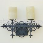 5579-2 Spanish Revival Wrought Iron Bathroom Vanity Light
