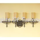 5583-4 Tuscan Style Wrought Iron Bathroom Vanity Light 