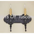 5638-2 Spanish/Mediterranean Style Wrought Iron Bathroom Vanity Light