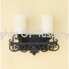 Mediterranean Spanish vanity bathroom light bar