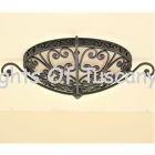 Tuscan Style Bowl Semi Flush Ceiling Fixture