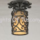 Spanish Style Semi Flush ceiling fixture.