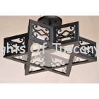 6600-3 Moroccan Style Semi Flush Iron Star Ceiling Light