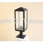 6958-1P Contemporary Outdoor Iron Post Light