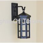 6980-1 Spanish-Contemporary Wrought Iron Outdoor Lighting Fixture