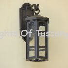 6981-1 Spanish-Contemporary Wrought Iron Outdoor Lighting Fixture