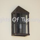 7006-1 Spanish-Contemporary Outdoor Wall Pocket Lantern Light