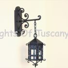 Decorative hanging light, lantern and chain, Spanish Colonial Light, Wall Lantern, Mediterranean Wall Light
