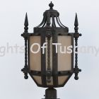 Outdoor Post Lighting-Hand Forged-Wrought Iron	
