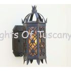 Spanish revival Moorish wall lantern , Moroccan Style Wall Light, Outdoor Moroccan Light, Moroccan Light, Moorish Light, Gothic Wall Light, Gothic Lighting, Moorish Lighting, Old World Light, Revival Light