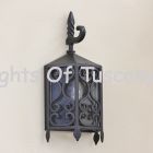 7073-1 Spanish Revival Iron Outdoor Pocket Wall Light