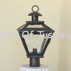 Tuscan Mediterranean outdoor column post light