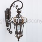 7200-1 Tuscan Mediterranean Style Iron Exterior Wall Lantern Light