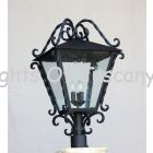 7249-3P Tuscan Style Wrought Iron Post Light