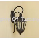 7298-1 Spanish Hacienda Wrought Iron Outdoor Wall Lantern Light