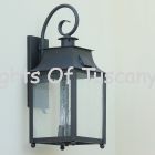Contemporary Outdoor Wrought Iron Wall Lantern 7357-3