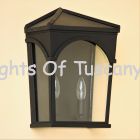 7535-2 Spanish Contemporary Wrought Iron Outdoor Pocket Wall Light