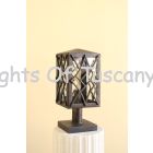7850-1P Contemporary Outdoor Iron Post Light