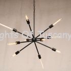 9018-8 Wrought Iron Contemporary Style Chandelier