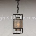Contemporary Wrought Iron Pendant 
