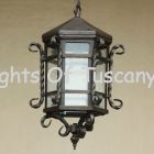 Hanging Lantern-Hand Forged-Wrought Iron/ Tuscan lantern