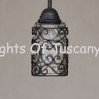 Spanish mini pendant-Wrought Iron