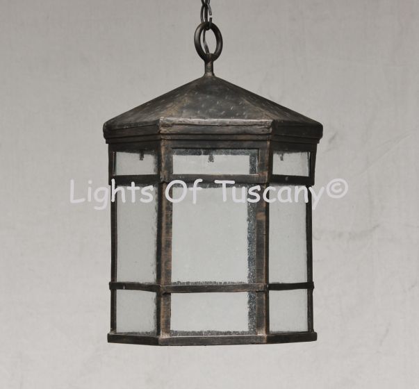 Spanish-Contemporary Wrought Iron Pendant Light 