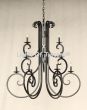 1327-9 Wrought Iron Chandelier