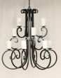 1327-9 Wrought Iron Chandelier
