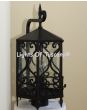 Spanish Revival Post Light, Scroll Lantern, Outdoor Post Light, Column Post Light. Mediterranean Style Post Light, Commercial Grade Iron Light, Heavy Duty Iron Lighting, Decorative Post Light, Dark Sky Lighting