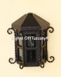 7098-1 Wrought Iron Outdoor Wall Light
