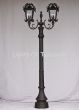 7615-6 Rustic Tuscan Style Iron Standing Post Light 