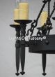 1392-8 Spanish Revival / Tuscan Style Iron Chandelier