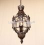 3059-1 Moroccan - Moorish Style Hanging Indoor copper Lantern