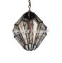 6340-1 Contemporary Mission Style Brass Hanging Pendant Lantern
