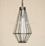 6348-1 - Contemporary Metal Hanging Pendant Light Lantern