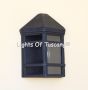 7024-PK Contemporary Outdoor Iron Pocket Wall Light